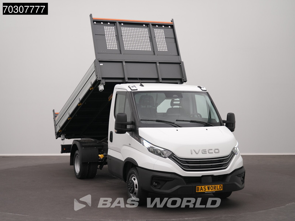 Iveco Daily 35C18 3.0L Driezijdige Kipper Dubbellucht 180PK ACC LED Airco Camera Parkeersensoren Cruise CarPlay Euro6 Tipper Benne Kieper Airco 7