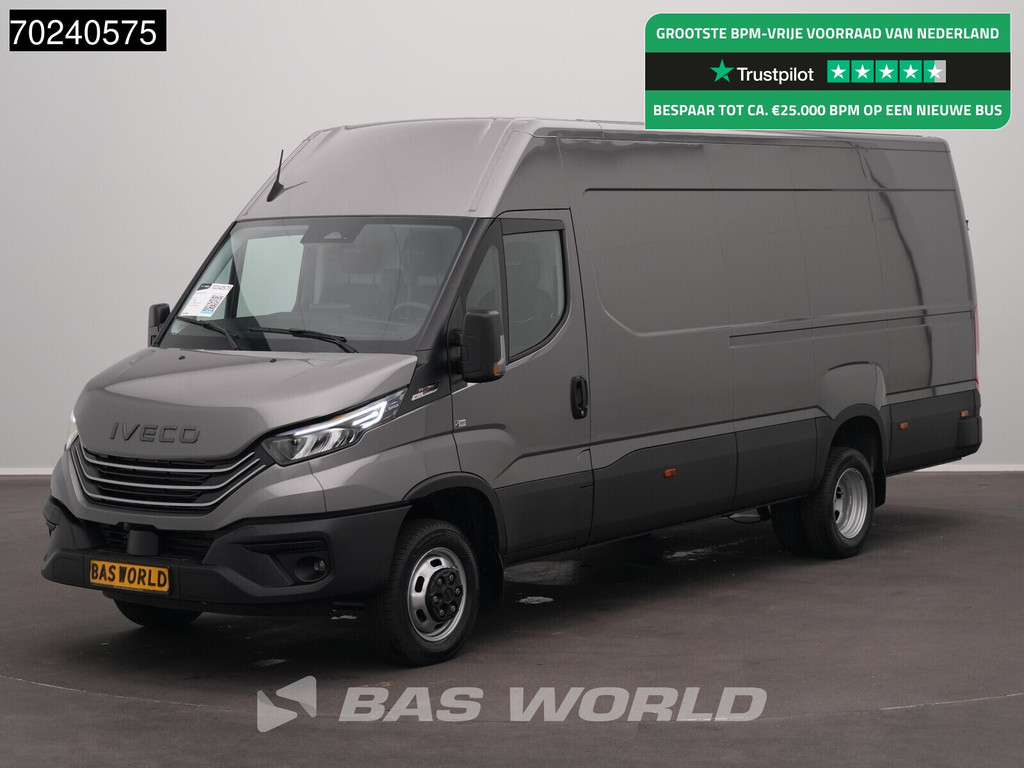 Iveco Daily 35C18 BPM VRIJ! 3.0L Automaat L3H2 180PK Dubbellucht 3,5t Trekgewicht ACC Navi Camera Parkeersensoren 16m3 Euro6 L4H2 16m3 Airco