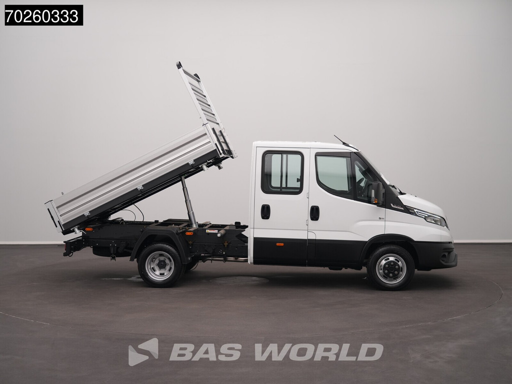 Iveco Daily 35C21 3-Zijdige Kipper Dubbel Cabine 210PK 3.0L Dubbellucht 3,5t Trekhaak ACC Airco LED Camera CarPlay Euro6 Tipper Benne Kieper Dreiseitenkipper 2m3 Airco 7