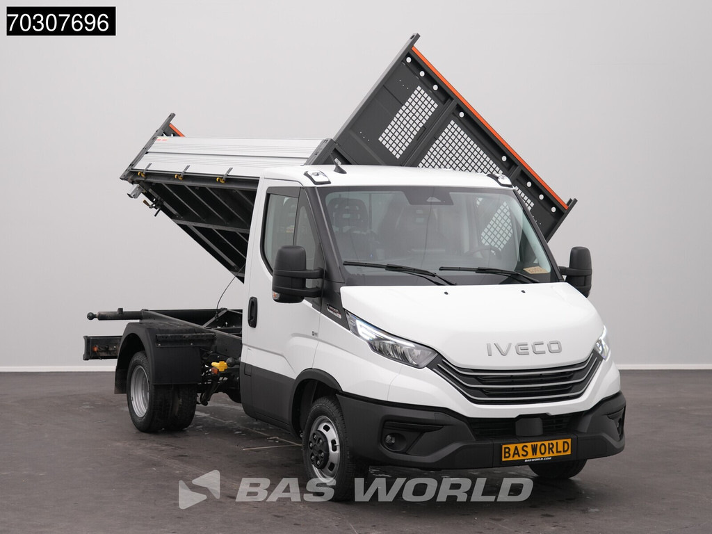 Iveco Daily 35C21 3.0L Automaat Driezijdige Kipper Dubbellucht LED ACC Airco Camera CarPlay Parkeersensoren Euro6 Tipper Benne Kieper Airco 6