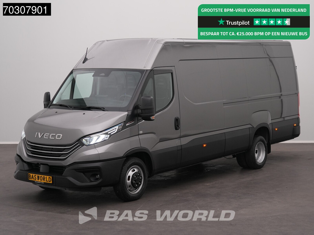 Iveco Daily 35C21 3.0L Automaat L3H2 210PK Dubbellucht ACC LED Airco Camera Parkeersensoren CarPlay Stoelverwarming 3,5t Trekgewicht Euro6 L3 Airco