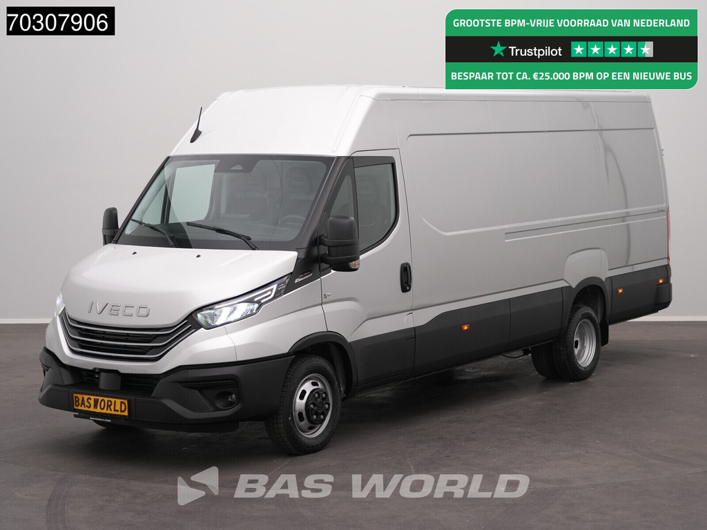 Iveco Daily 35C21 3.0L Automaat L3H2 210PK Dubbellucht ACC LED Airco Camera Parkeersensoren CarPlay Stoelverwarming 3,5t Trekgewicht Euro6 L3 Airco