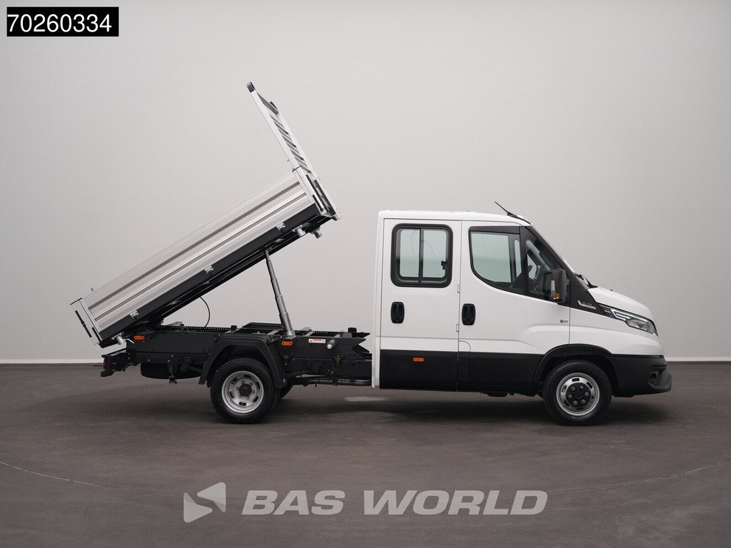 Iveco Daily 35C21 BPM VRIJ! 3-Zijdige Kipper Dubbel Cabine 210PK 3.0L Dubbellucht 3,5t Trekhaak ACC Airco LED Camera CarPlay Euro6 Tipper Benne Kieper Dreiseitenkipper 2m3 Airco 7