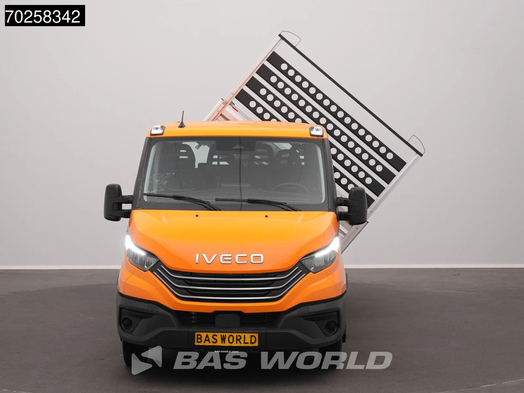 Iveco Daily 35C21 BPM VRIJ! 3-Zijdige Kipper Dubbel Cabine 210PK 3.0L Dubbellucht 3,5t Trekhaak ACC Airco LED Camera CarPlay Euro6 Tipper Benne Kieper Dreiseitenkipper 2m3 Airco Trekhaak 8