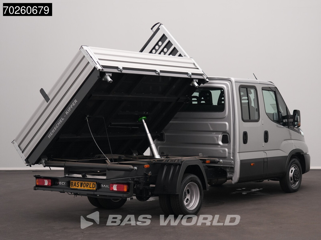 Iveco Daily 35C21 BPM Vrij! 3.0L Automaat Driezijdige Kipper Dubbel Cabine 210PK Dubbellucht ACC LED Airco Camera CarPlay Euro6 Tipper Kieper Benne 2m3 Airco 2