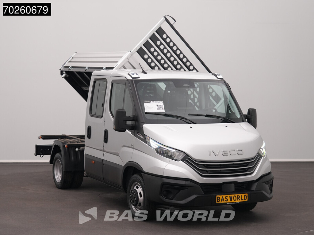 Iveco Daily 35C21 BPM Vrij! 3.0L Automaat Driezijdige Kipper Dubbel Cabine 210PK Dubbellucht ACC LED Airco Camera CarPlay Euro6 Tipper Kieper Benne 2m3 Airco 5