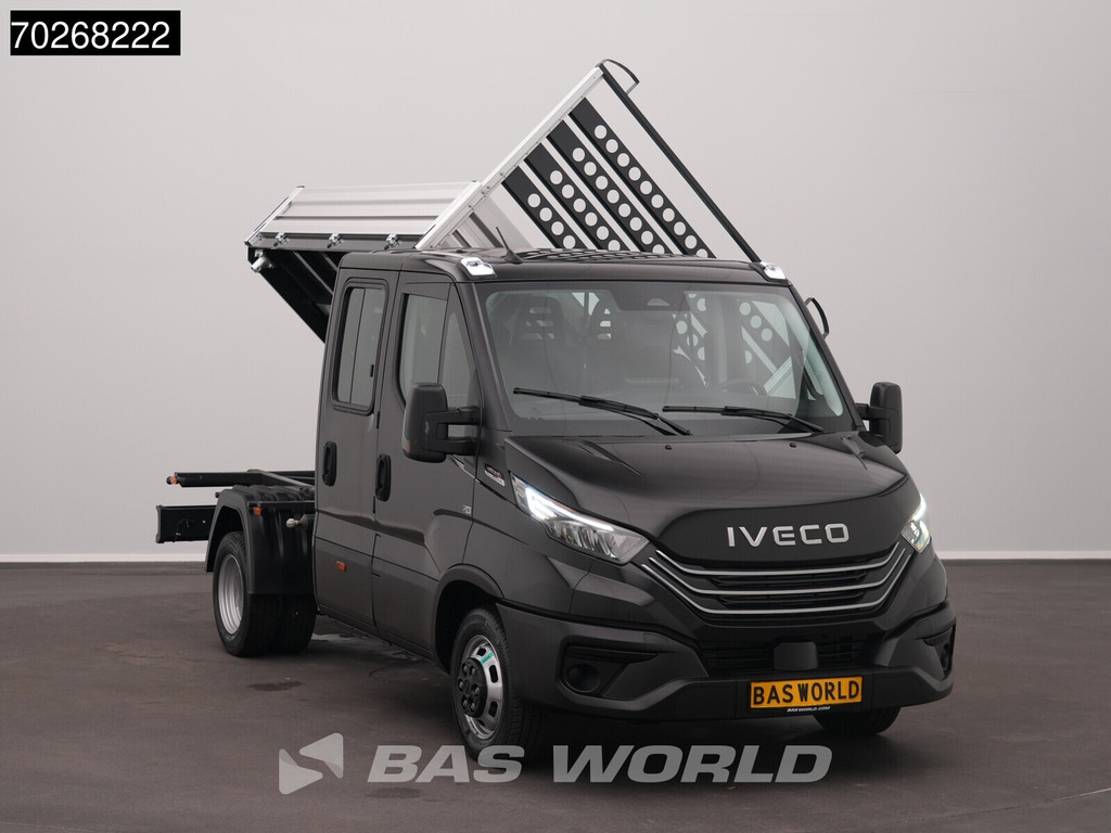Iveco Daily 35C21 BPM Vrij! 3.0L Automaat Driezijdige Kipper Dubbel Cabine 210PK Dubbellucht ACC LED Airco Camera CarPlay Euro6 Tipper Kieper Benne 2m3 Airco 5