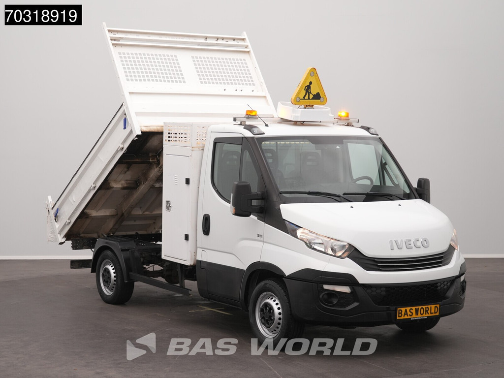 Iveco Daily 35S14 Automaat Open Laadbak met Kist 3.5t trekhaak Airco Cruise Euro6 Pritsche Pickup Open Box Airco Trekhaak Cruise control 7
