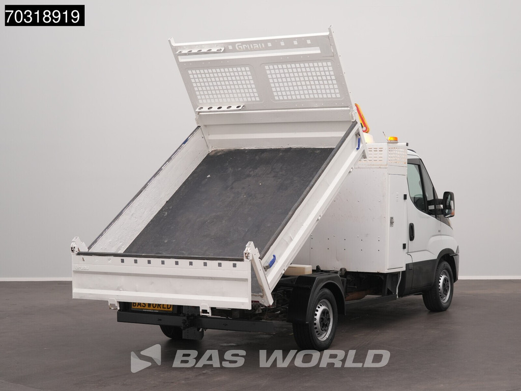 Iveco Daily 35S14 Automaat Open Laadbak met Kist 3.5t trekhaak Airco Cruise Euro6 Pritsche Pickup Open Box Airco Trekhaak Cruise control 8