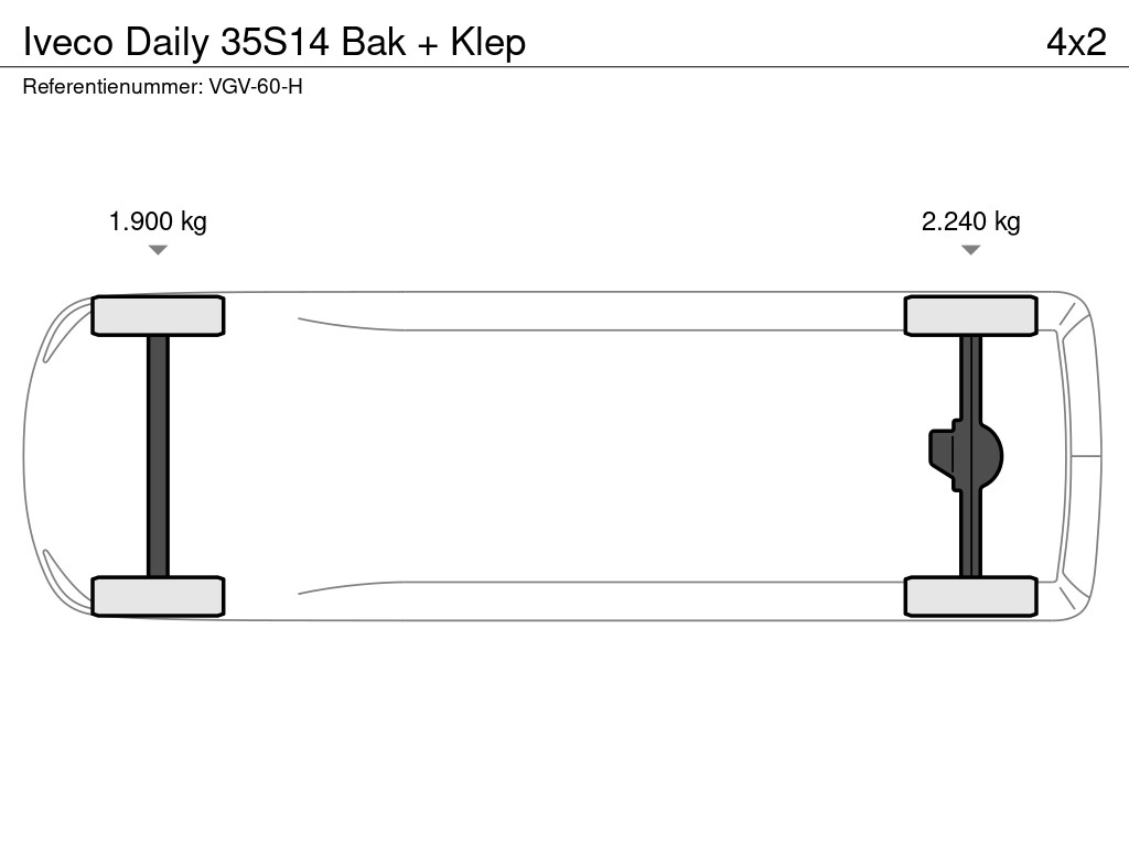 Iveco Daily 35S14 Bak + Klep 15