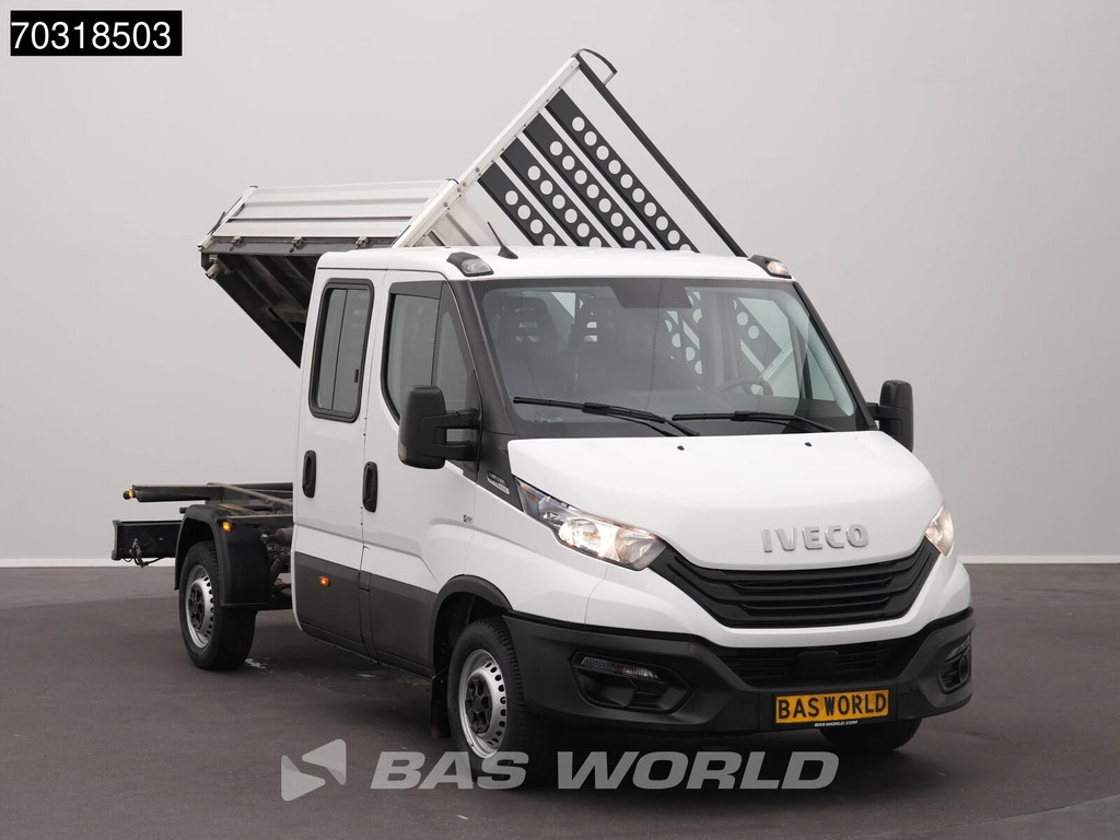 Iveco Daily 35S16 Automaat Driezijdige Kipper Dubbel Cabine 3,5t Trekhaak 160PK Airco Camera Euro6 Tipper Benne Kieper Airco Trekhaak 6