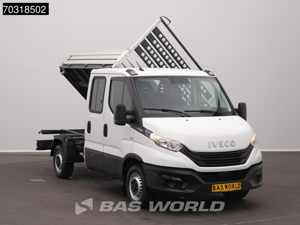 Iveco Daily 35S16 Automaat Driezijdige Kipper Dubbel Cabine 3,5t Trekhaak 160PK Airco Camera Euro6 Tipper Benne Kieper Airco Trekhaak 6