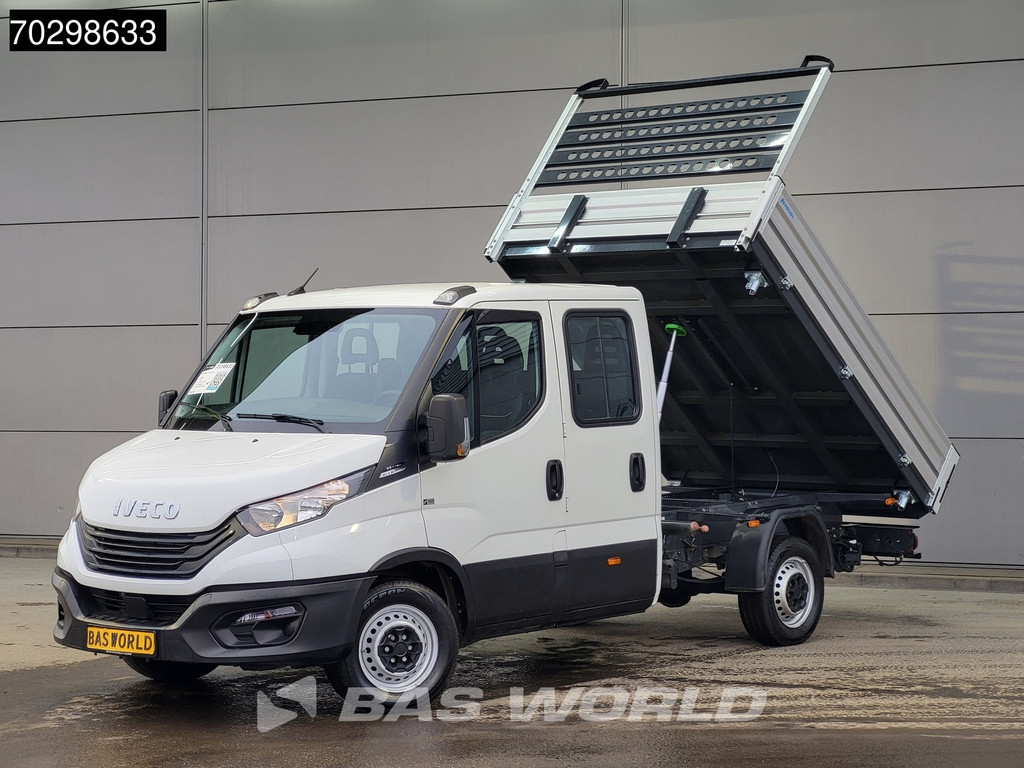 Iveco Daily 35S16 Driezijdige Automaat Kipper Dubbel Cabine 3,5t Trekhaak 160PK Airco Camera Euro6 Tipper Benne Kieper Airco Trekhaak 3