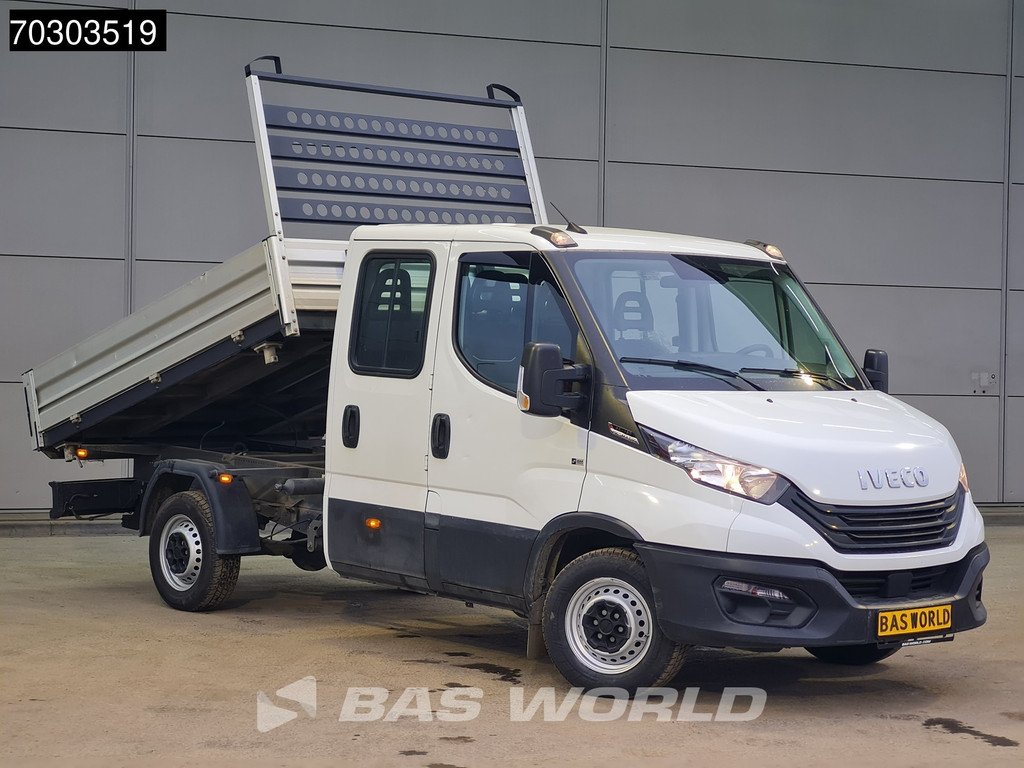 Iveco Daily 35S16 Driezijdige Automaat Kipper Dubbel Cabine 3,5t Trekhaak 160PK Airco Camera Euro6 Tipper Benne Kieper Airco Trekhaak 6