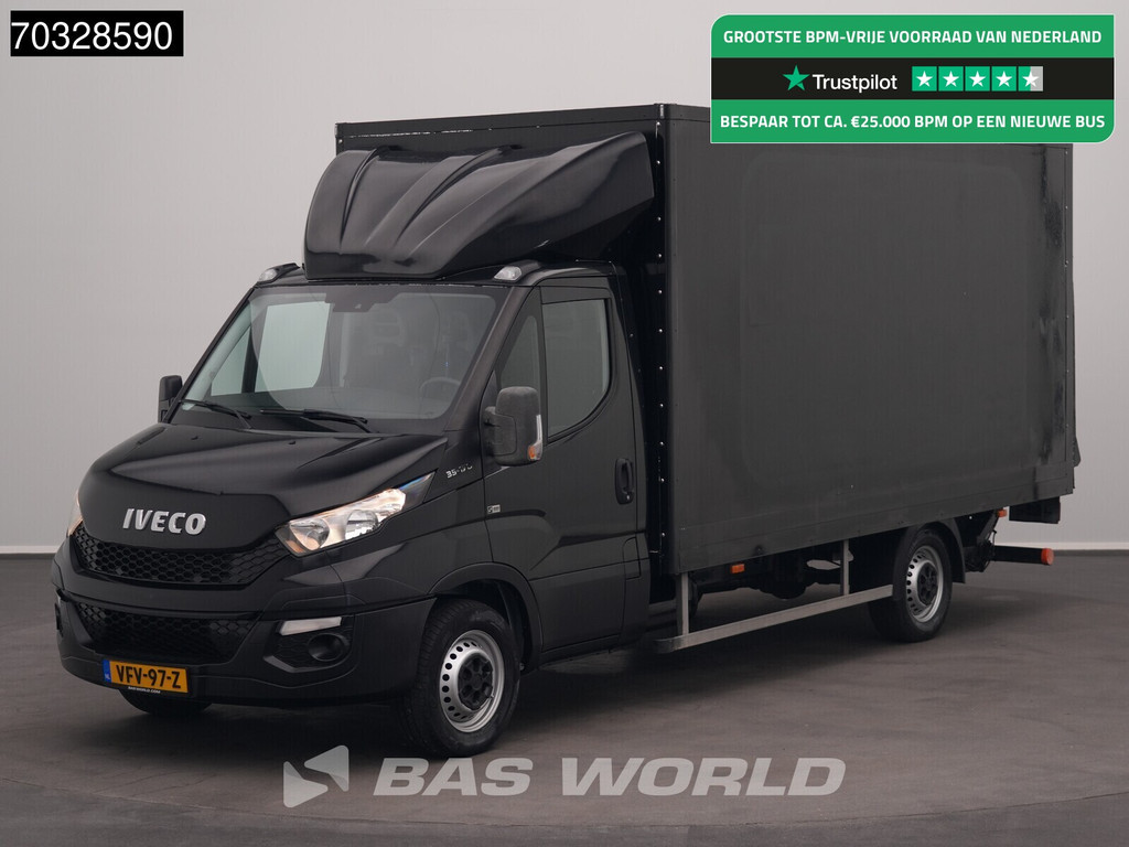 Iveco Daily 35S17 3.0L Automaat 170PK Laadklep Airco Cruise DHollandia APK 05-2027 Meubelbak Koffer Möbelkoffer Airco Cruise control