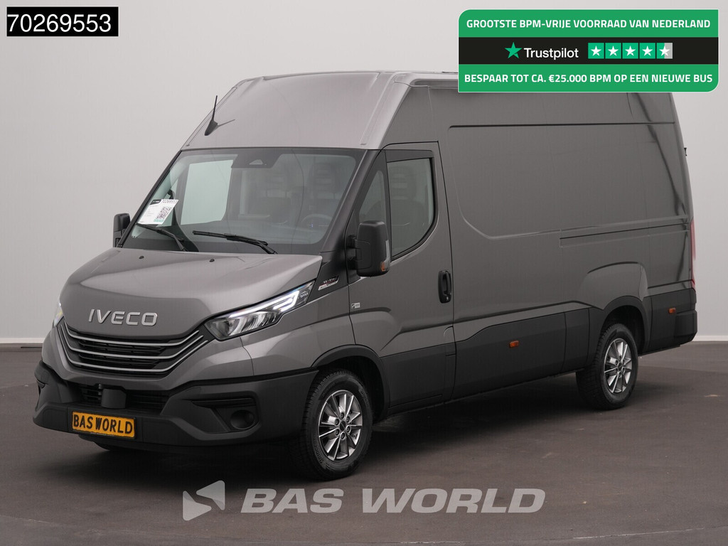 Iveco Daily 35S21 BPM VRIJ! 3.0L Automaat 210PK 3,5t Trekhaak ACC LED Airco Camera Parkeersensoren Tacho Euro6 L2 12m3 Airco Trekhaak