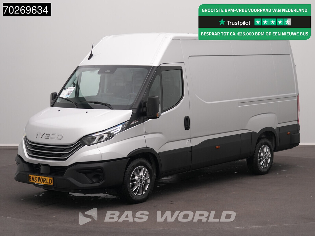 Iveco Daily 35S21 BPM VRIJ! 3.0L Automaat 210PK 3,5t Trekhaak ACC LED Camera Parkeersensoren Tacho Euro6 L2 12m3 Airco Trekhaak