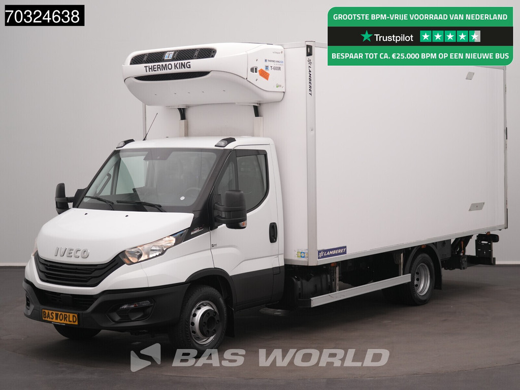 Iveco Daily 72C21 3.0L Automaat Lamberet Laadklep Koelwagen 210PK Dubbellucht Thermoking T-600R Airco Cruise Euro6 Koel Koeler Kühl Kühler Kühlwagen Kühlkoffer Airco Cruise control