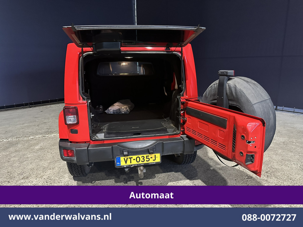 Jeep Wrangler 2.8 CRD 200pk 4x4 Automaat *Grijs kenteken* Airco | Trekhaak | Navigatie | Cruisecontrol | LM velgen Open Dak, Stoelverwarming 12