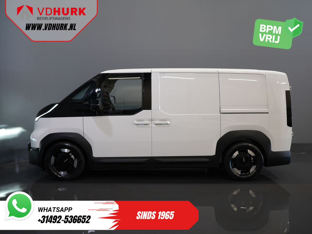 Kia PV5 Elite Executive 71.2 kWh 416 km WLTP L2 Warmtepomp/ 2x Schuifdeur/ Stoelvent./ Stoelverw./ Adapt.Cruise/ Leder/ Navi/ Carplay/ 360 Camera/ Climate 10