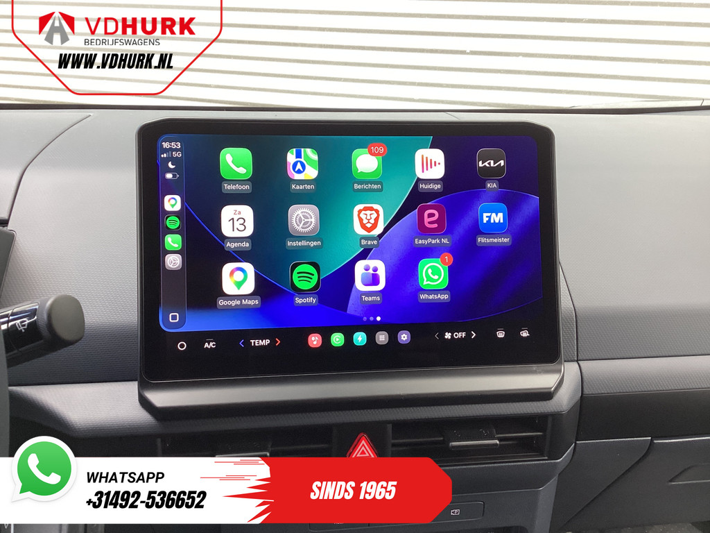 Kia PV5 Elite Executive 71.2 kWh 416 km WLTP L2 Warmtepomp/ 2x Schuifdeur/ Stoelvent./ Stoelverw./ Adapt.Cruise/ Leder/ Navi/ Carplay/ 360 Camera/ Climate 12