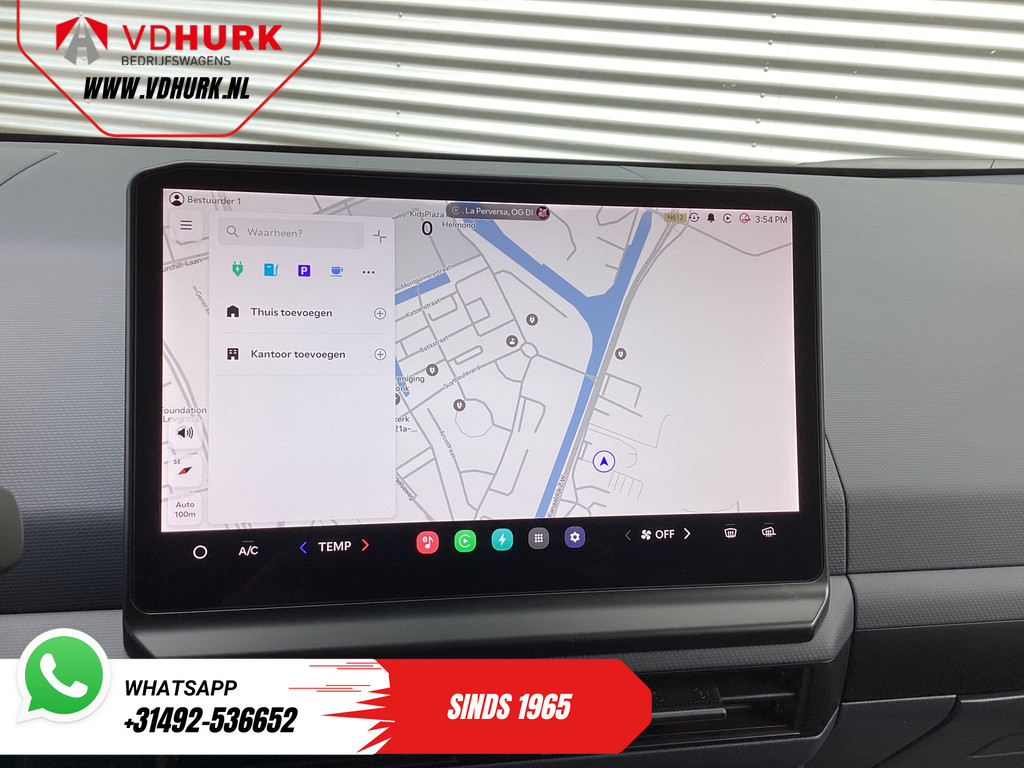 Kia PV5 Elite Executive 71.2 kWh 416 km WLTP L2 Warmtepomp/ 2x Schuifdeur/ Stoelvent./ Stoelverw./ Adapt.Cruise/ Leder/ Navi/ Carplay/ 360 Camera/ Climate 14