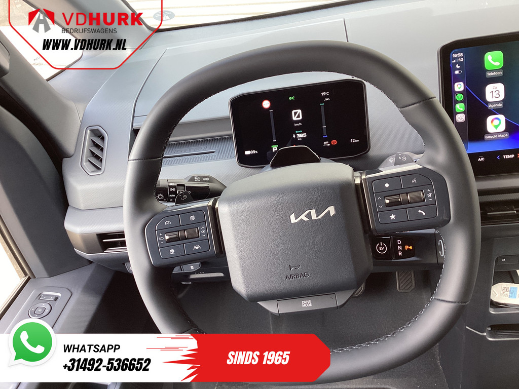 Kia PV5 Elite Executive 71.2 kWh 416 km WLTP L2 Warmtepomp/ 2x Schuifdeur/ Stoelvent./ Stoelverw./ Adapt.Cruise/ Leder/ Navi/ Carplay/ 360 Camera/ Climate 19