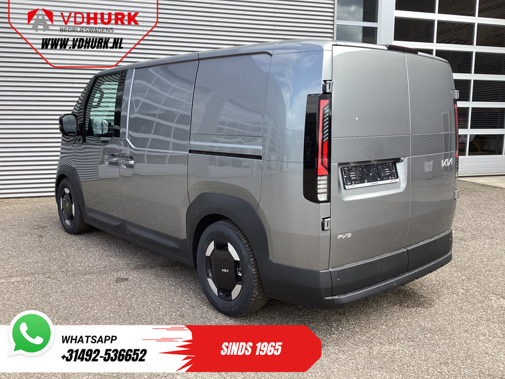 Kia PV5 Elite Executive 71.2 kWh 416 km WLTP L2 Warmtepomp/ 2x Schuifdeur/ Stoelvent./ Stoelverw./ Adapt.Cruise/ Leder/ Navi/ Carplay/ 360 Camera/ Climate 2