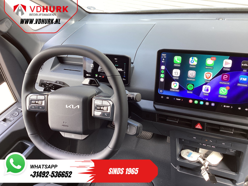 Kia PV5 Elite Executive 71.2 kWh 416 km WLTP L2 Warmtepomp/ 2x Schuifdeur/ Stoelvent./ Stoelverw./ Adapt.Cruise/ Leder/ Navi/ Carplay/ 360 Camera/ Climate 3