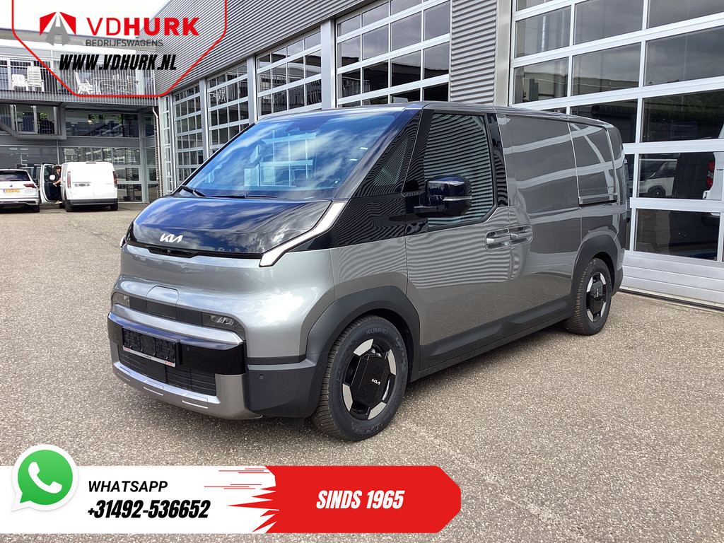 Kia PV5 Elite Executive 71.2 kWh 416 km WLTP L2 Warmtepomp/ 2x Schuifdeur/ Stoelvent./ Stoelverw./ Adapt.Cruise/ Leder/ Navi/ Carplay/ 360 Camera/ Climate 8