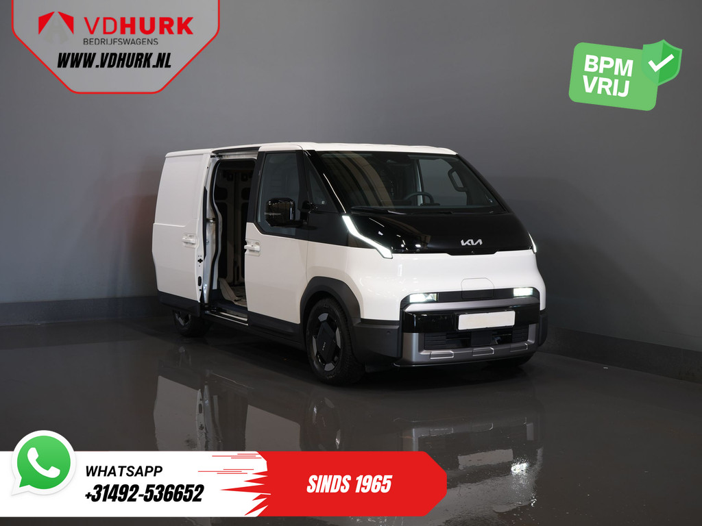 Kia PV5 Elite Executive 71.2 kWh 416 km WLTP L2 Warmtepomp/ 2x Schuifdeur/ Stoelvent./ Stoelverw./ Adapt.Cruise/ Leder/ Navi/ Carplay/ 360 Camera/ Climate 9