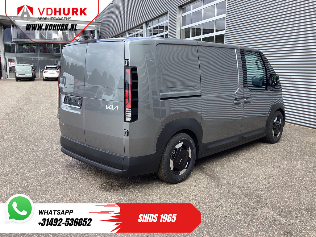 Kia PV5 Elite Executive 71.2 kWh 416 km WLTP L2 Warmtepomp/ 2x Schuifdeur/ Stoelvent./ Stoelverw./ Adapt.Cruise/ Leder/ Navi/ Carplay/ 360 Camera/ Climate 9