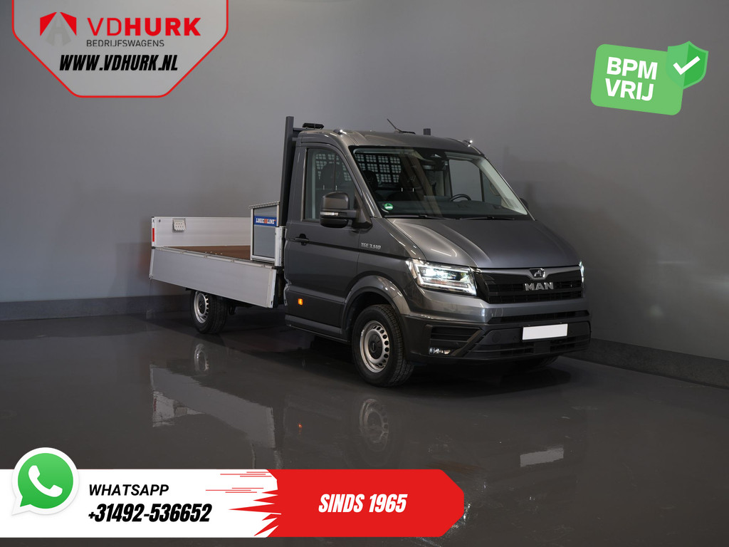 MAN TGE 2.0 DSG Aut. Open Laadbak 340x204x40/ Facelift/ LED/ Virtual Cockpit/ Carplay/ Pick Up/ Camera/ Climate/ PDC/ Cruise 9