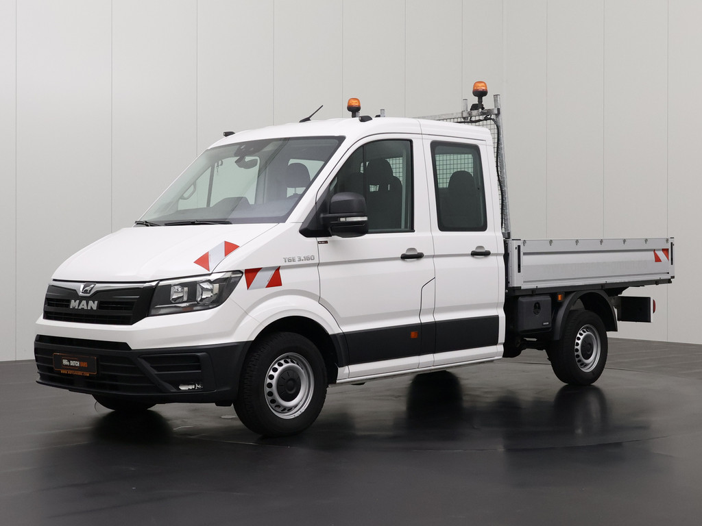 MAN TGE 2.0TDi 160PK Dubbele Cabine Open Laadbak | 3500Kg Trekhaak | Multimedia | Camera | Airco | 6-Persoons 7