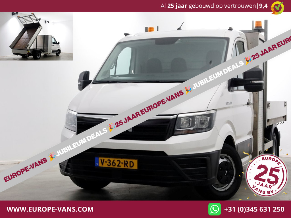 MAN TGE 5.180 2.0 177pk E6 L2H1 Kipper Dubbel Lucht Trekhaak 3500kg 06-2018