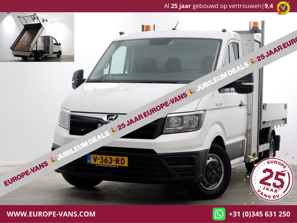 MAN TGE 5.180 2.0 177pk E6 L2H1 Kipper Dubbel Lucht Trekhaak 3500kg 06-2018