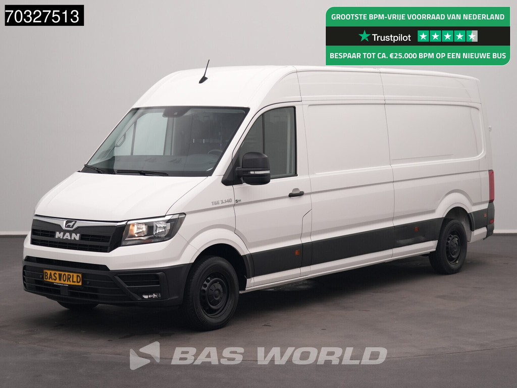 MAN TGE 3.140 Automaat L4H3 Airco Cruise Camera Parkeersensoren v+a Euro6 L3H2 Airco Cruise control