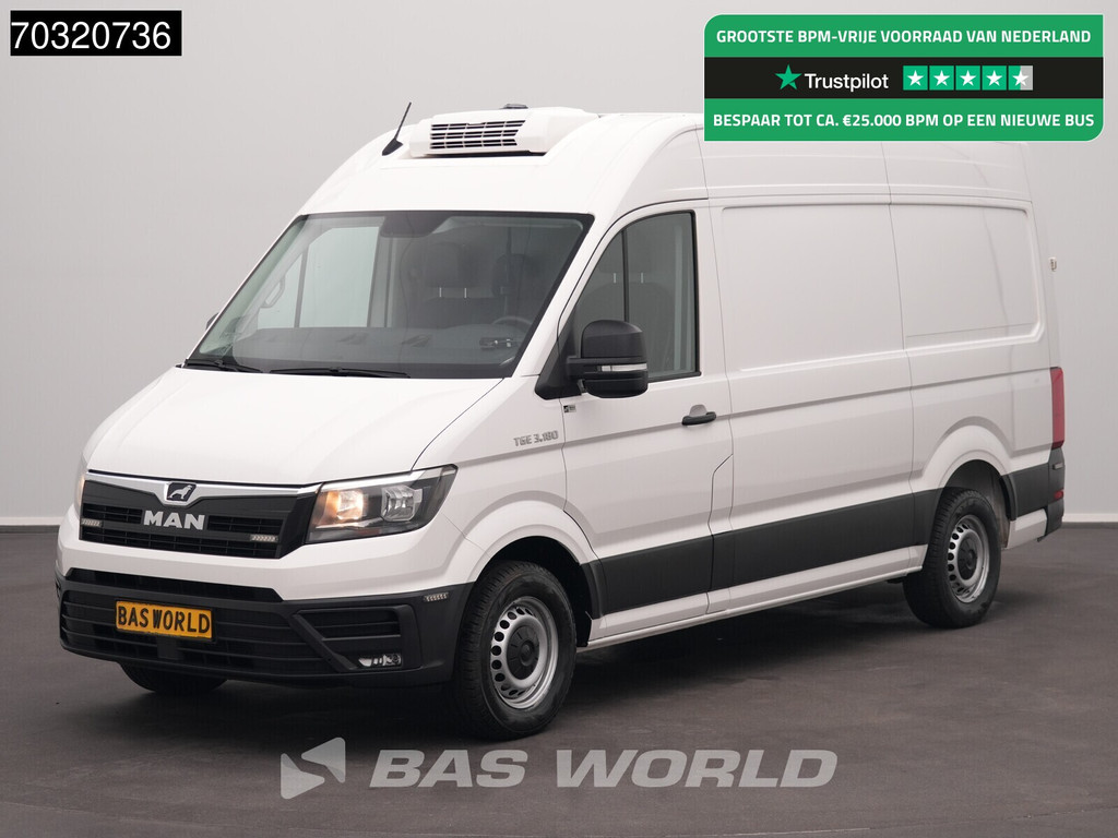MAN TGE 3.180 Automaat Koelwagen Thermo King V-300 MAX L3H3 180PK Airco Cruise Camera Euro6 L2H2 Koel Koeler Kühl Kühler Kühlwagen Kühlkasten Airco Cruise control