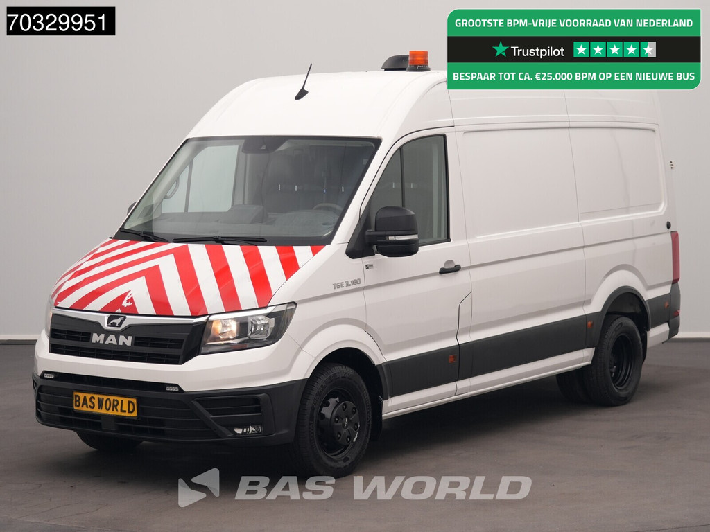 MAN TGE 3.180 Automaat L3H3 Navi Airco Cruise Camera Werkplaatsinrichting Euro6 L2H2 Airco Trekhaak Cruise control