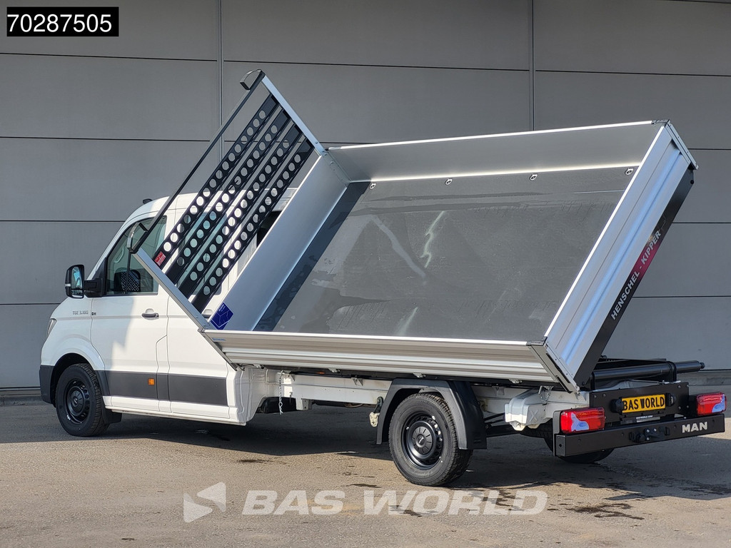 MAN TGE 3.180 Driezijdige Kipper Automaat Dubbel Cabine 2025 Facelift 180PK Trekhaak LED Navi ACC Airco Cruise Euro6 Kipper Tippe Benne Kieper DC Doka Mixto 3m3 Airco Trekhaak Cruise control 8