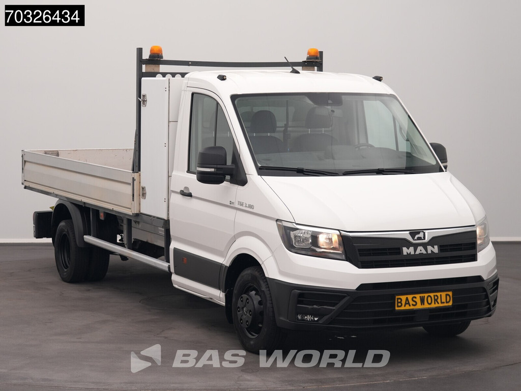 MAN TGE 3.180 Open Laadbak 3,5t Trekhaak 180PK Navi Airco Cruise Euro6 Pritsche Pickup Open Box Airco Trekhaak Cruise control 6