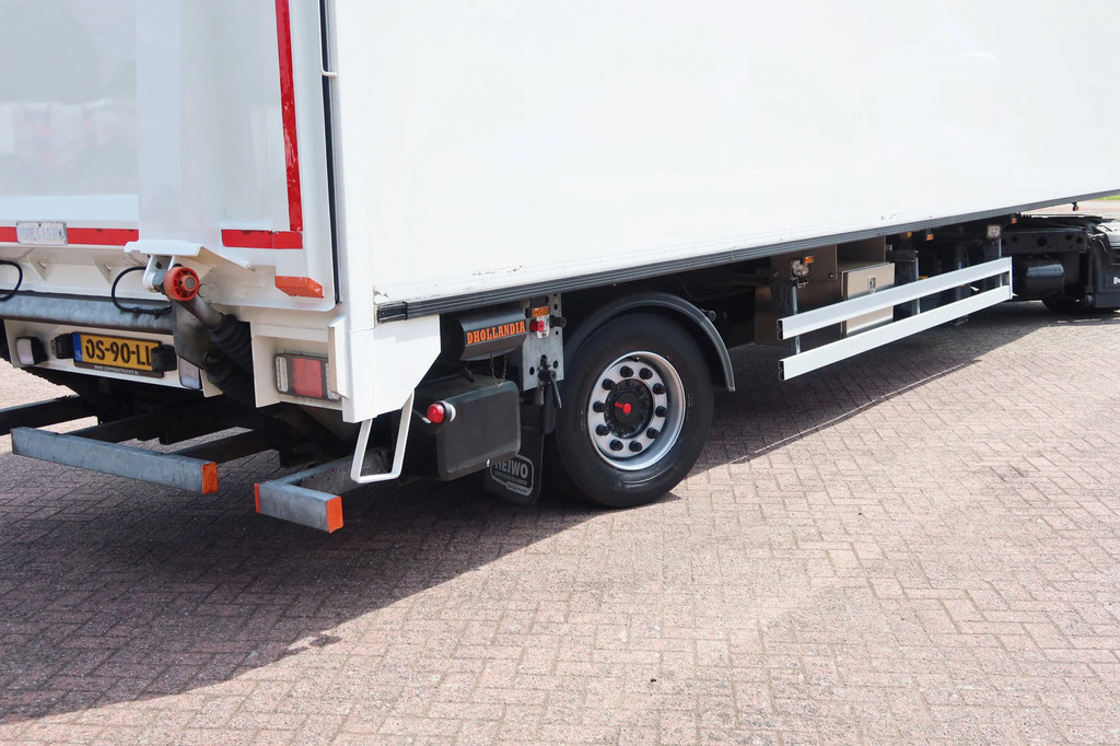 MAN TGM 15.290 Trekker + Heiwo city trailer geisoleerd + klep Dhollandia 2500 KG 18