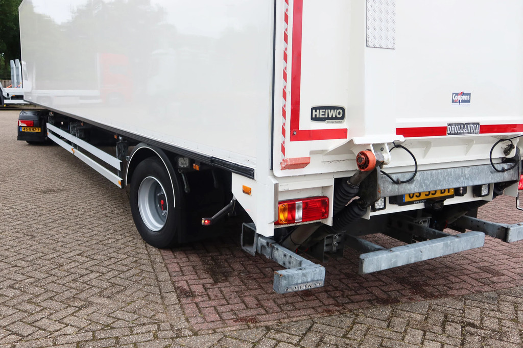 MAN TGM 15.290 Trekker + Heiwo city trailer geisoleerd + klep DHollandia 2000kg 12