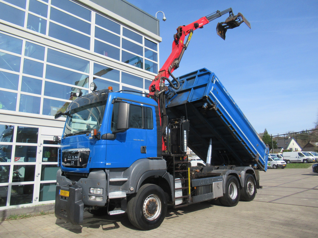 MAN TGS 28.360 6x4-4 EEV + Palfinger 3-Z.S.W. Kipper Tipper 3