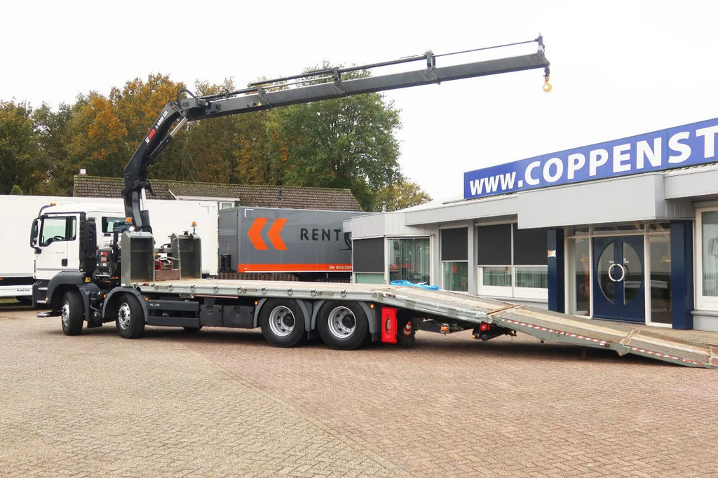 MAN TGS 35.360 Oprijwagen + HIAB 228 E3 Kraan 8x2 12