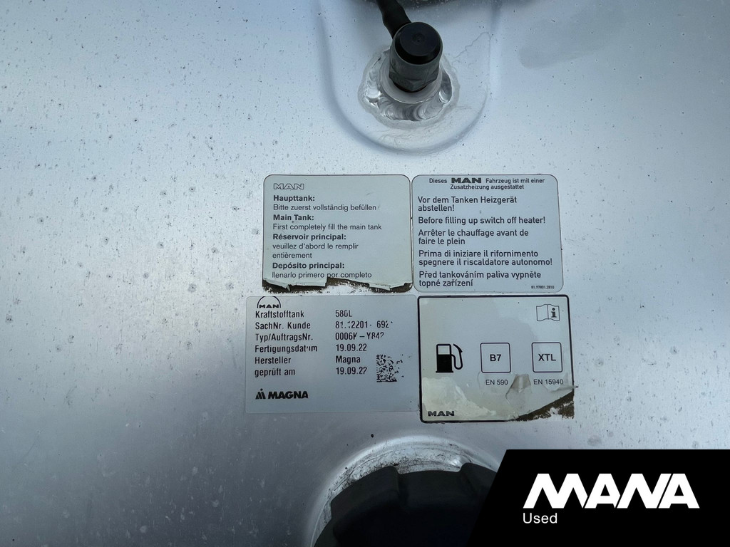 MAN TGX 18.470 4X2 BL GM cabine Retarder Standkachel Clang / Rema 2x Tank 10