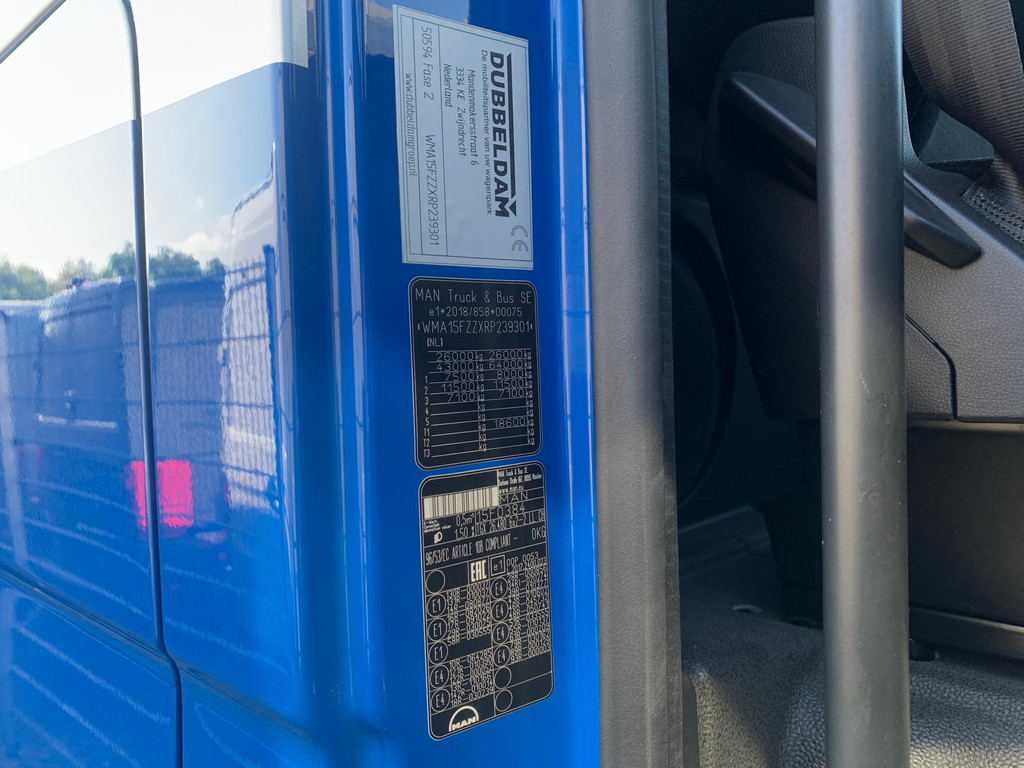 MAN TGX 26.480 6x2-2 LL CH Schuifzeil Combinatie Slaapcabine 94DKM!!!! Stand-Airco/Kachel Koelkast CarPlay 12/24V 19