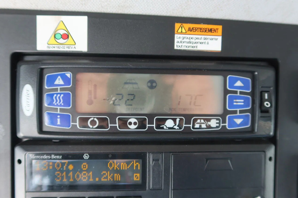 Mercedes-Benz Actros 2530 L Koel/Vries + Laadklep DHollandia 2500kg 12