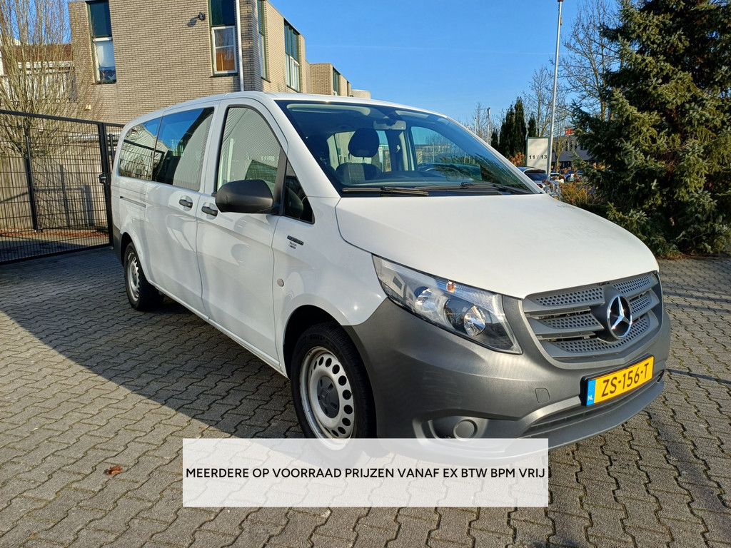 Mercedes-Benz EVito Tourer PRO L3 35Kwh AIRCO/9PERSONEN/ZERO EMISSIEZONE/MEERDERE OP VOORRAAD !!!OPSTELLING 2-2-2-3 9