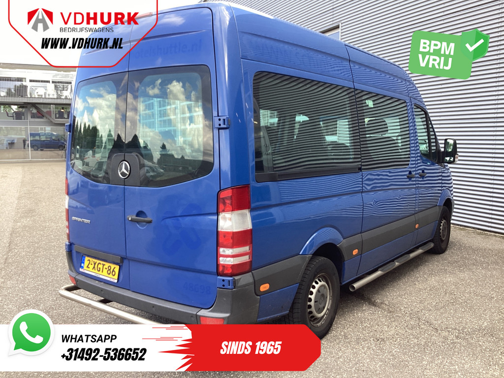 Mercedes-Benz Sprinter 213 2.2 CDI Aut. L2H2 9 Persoons EXPORT Incl. BTW&BPM EUR13.915,- Airco/ PDC/ Sidebars/ Rearbar 9